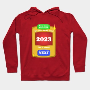 Cool New Year Design for Gamers Hoodie